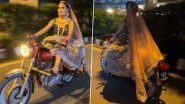 Viral Video: भारी भरकम लहंगा पहनकर दुल्हन ने चलायी रॉयल एनफील्ड, बुलेट चला कर पहुंची मंडप